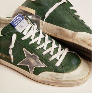 Green Golden Goose Men’s Sneakers
